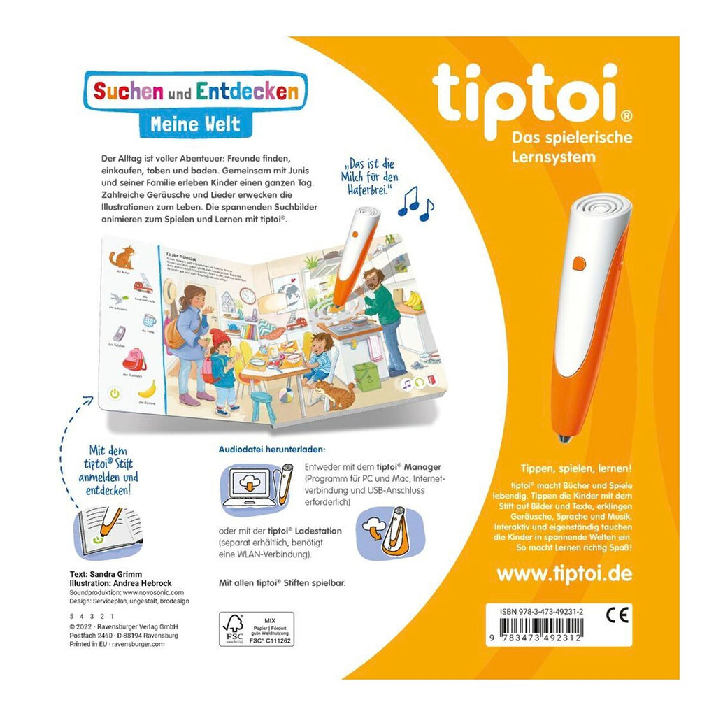 tiptoi® lete og oppdage: min verden illustrasjoner detalj