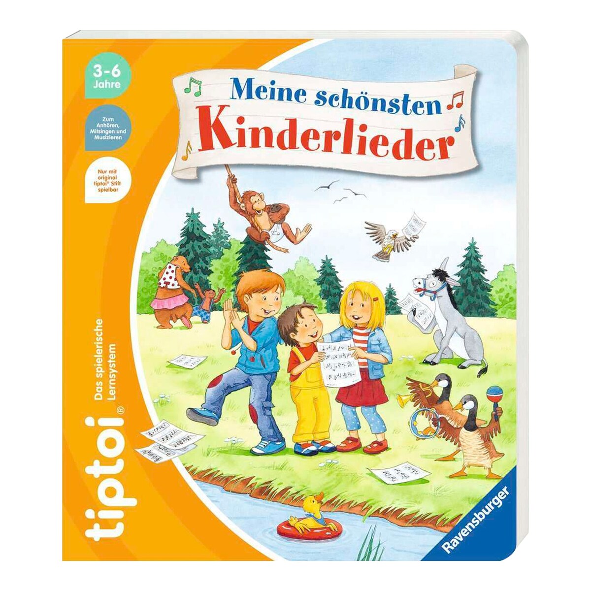 tiptoi® mine fineste barnesanger fra 3 år forside