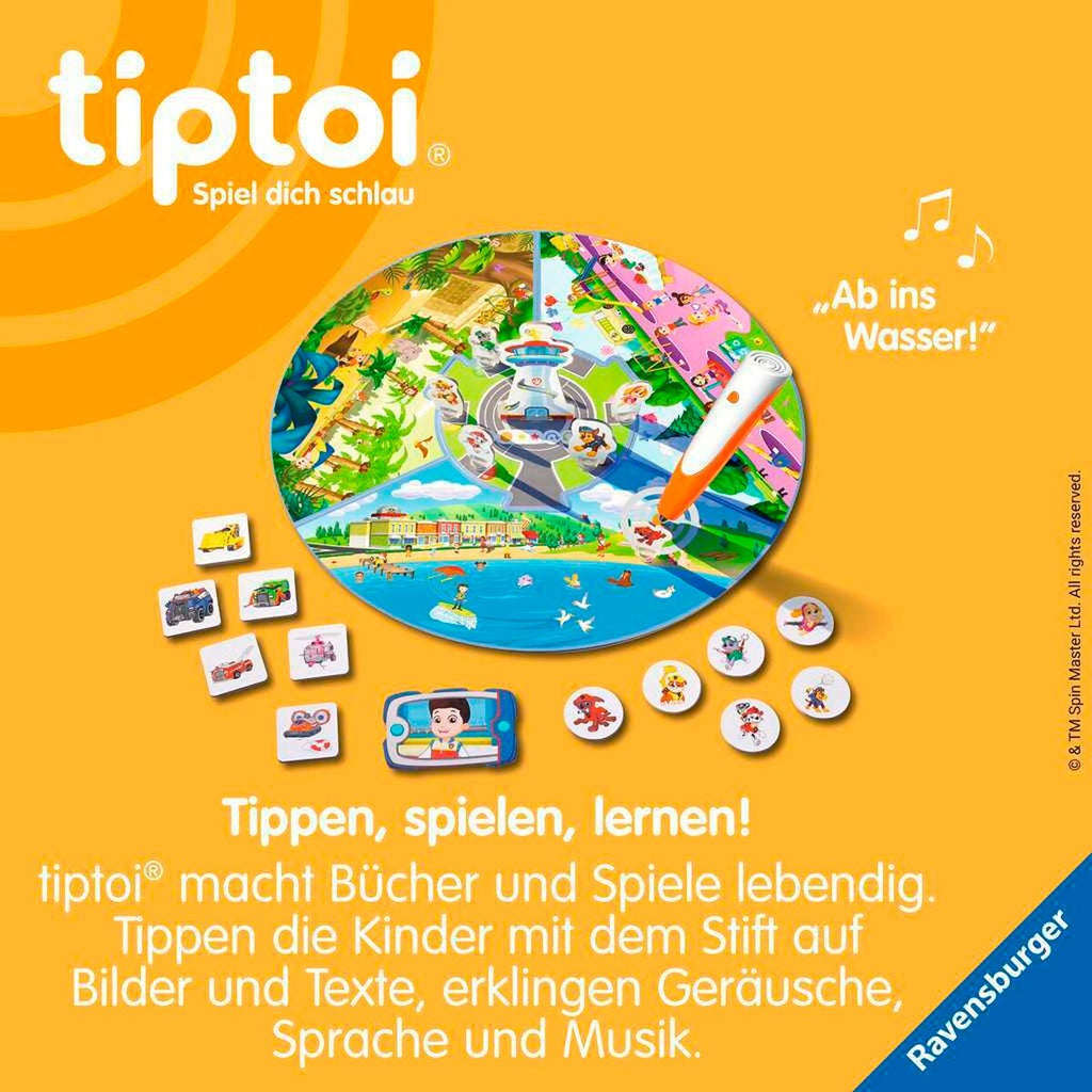 Montert Tiptoi redningsoppdrag Paw Patrol brettspill med 3D-innsatsentral