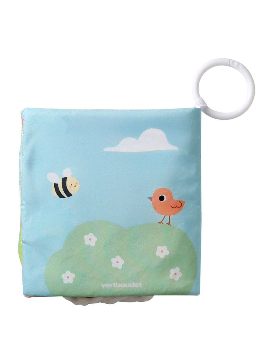 Tittei-bok med dyremotiver i stoff 18,5x18 cm - Vertbaudet