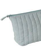 Toalettmappe for baby i musselin bomull 25x18 cm i rosa farge