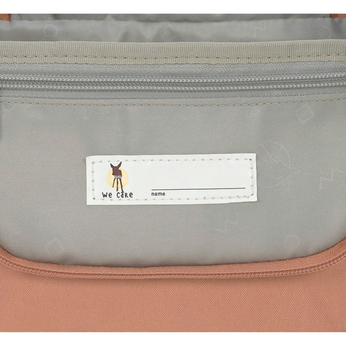 Toalettmappe Happy Prints med speil og krok med patches
