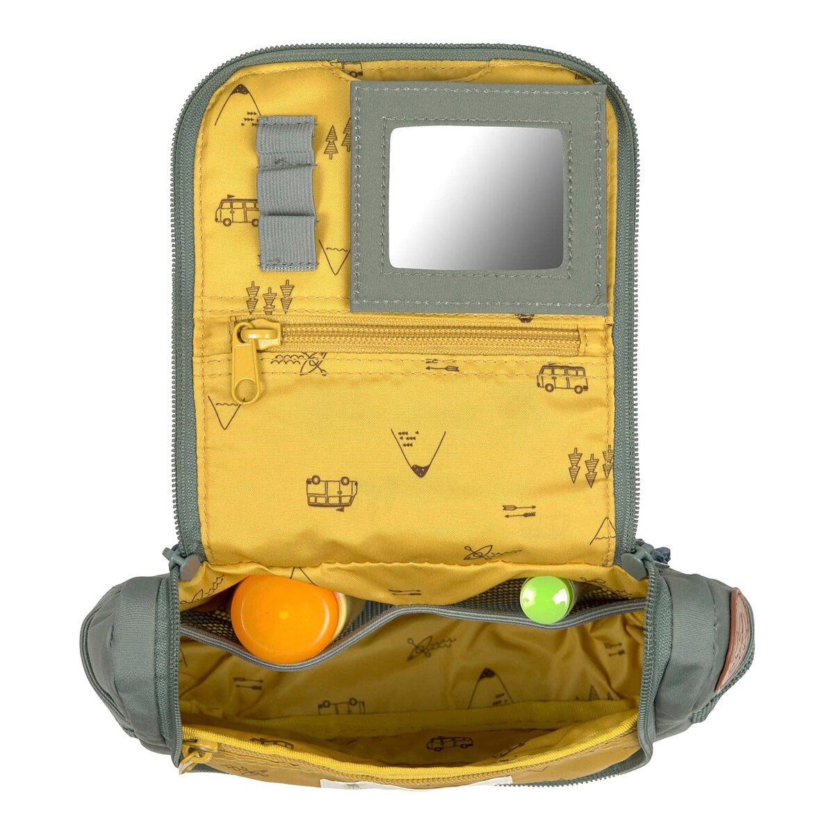 Toalettmappe for barn Mini Washbag Adventure montert på vegg
