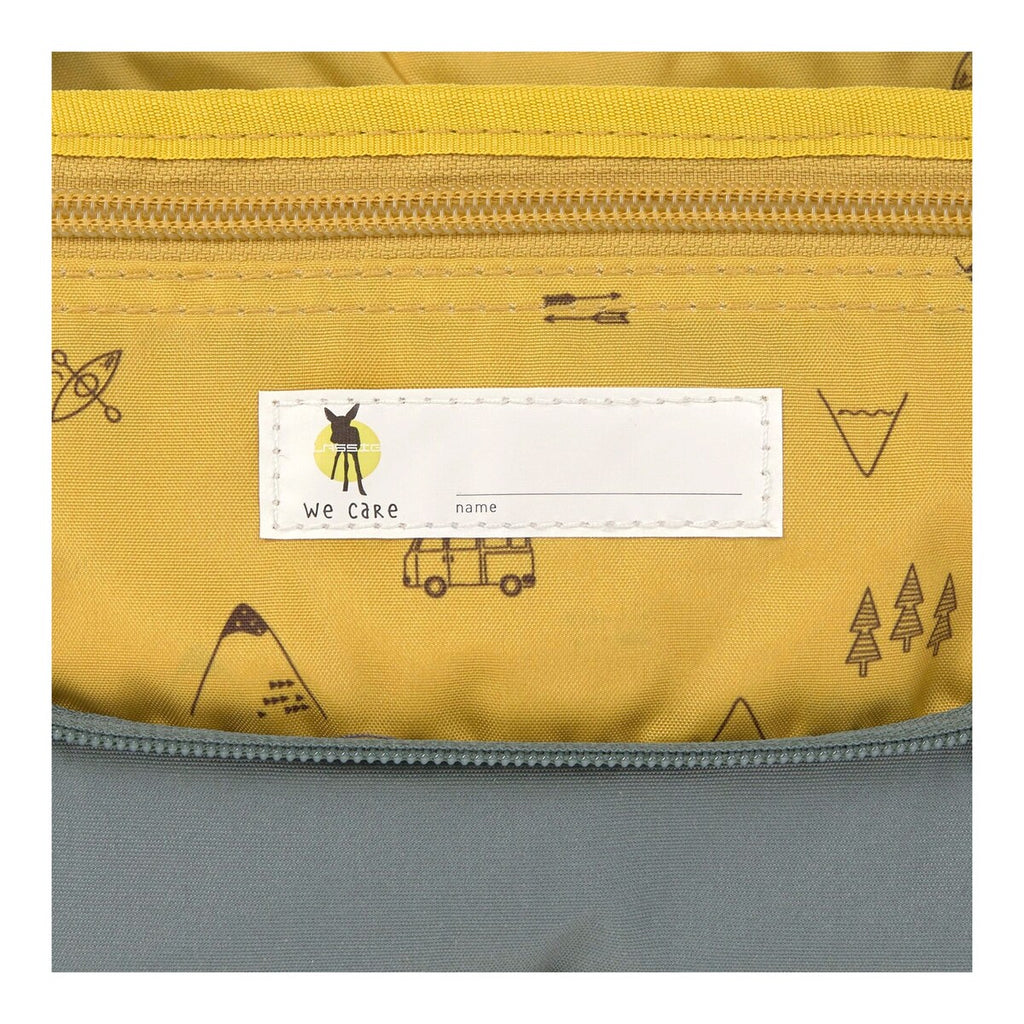 Toalettmappe for barn Mini Washbag Adventure nærbilde av glidelås