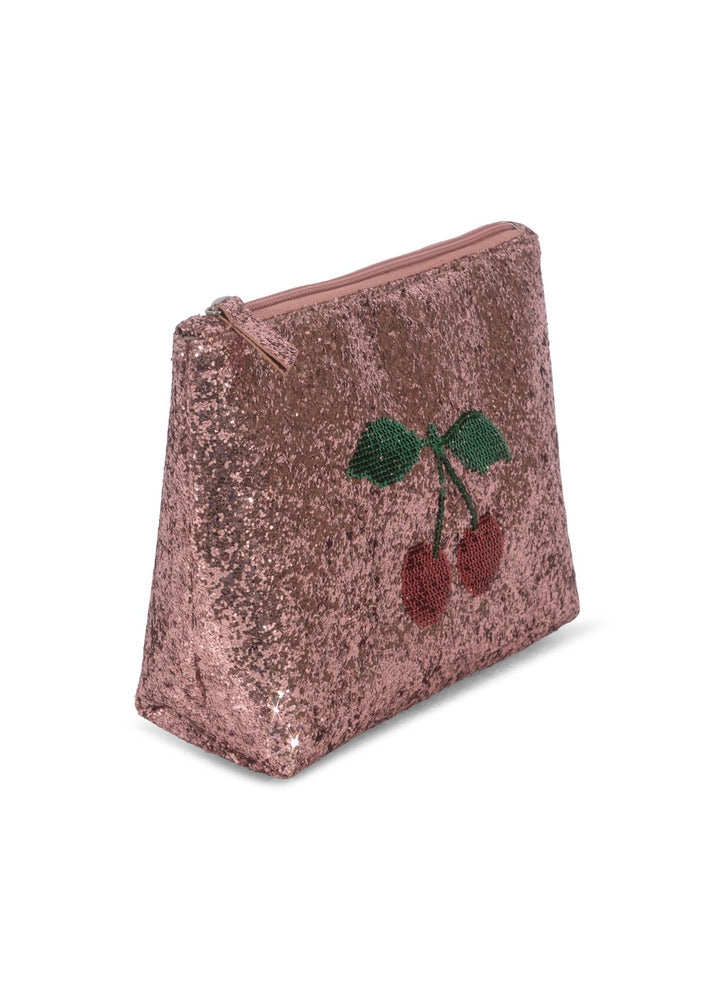 Toalettmappe Tutti med glitter Mellow Rose bakside