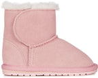 Toddle Walker semsket skinn 12-18 mnd baby pink detalj av såle