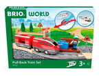 Detalj av trekkmotor på Togsett med trekkmotor i tre fra BRIO World