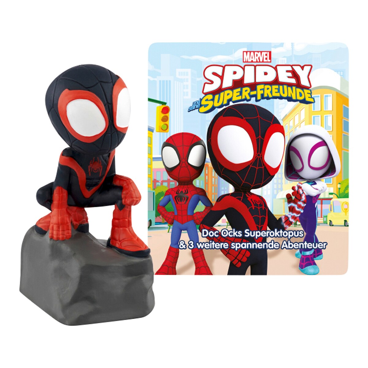 Tonie lydfigur Marvel Spidey og venner forfra