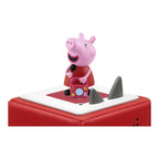 Detalj av håndmalt Tonie lydfigur Peppa Pig bursdagsfesten