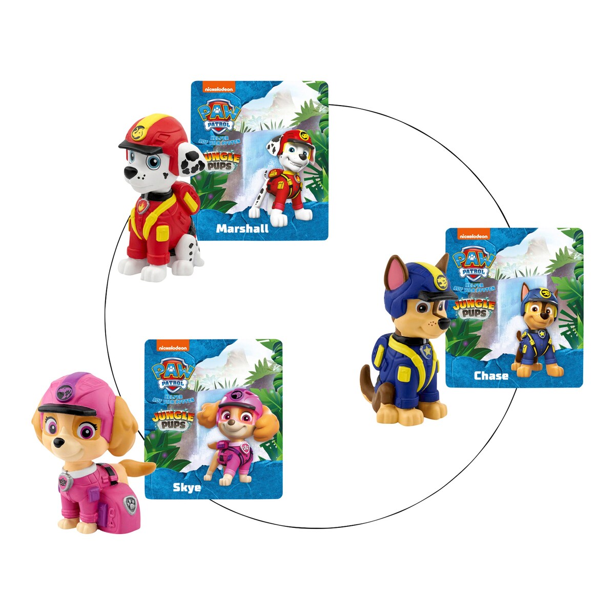 Tonie lyttefigur 3-pk PAW Patrol Jungle Pups forfra