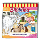 Tonie lyttefigur Bibi & Tina foreldreløst føll montert på Toniebox