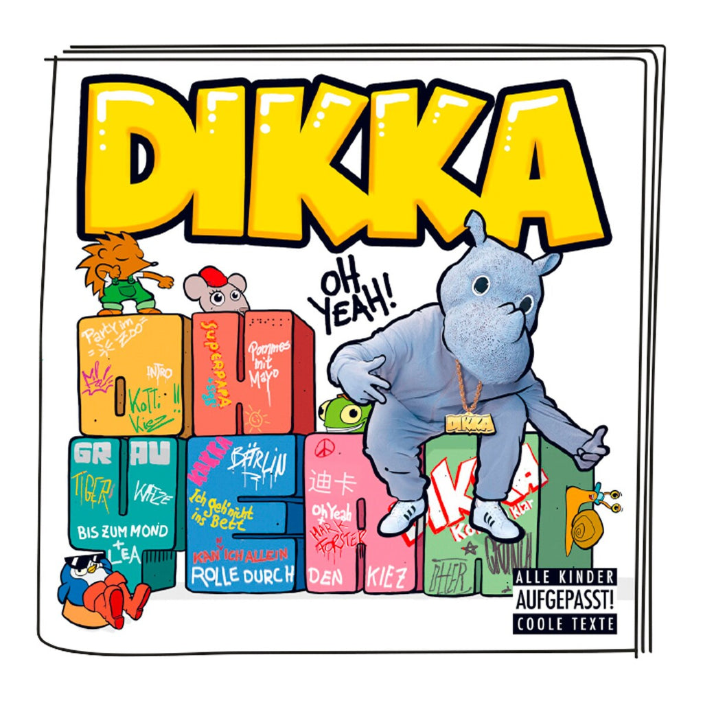 Tonie lyttefigur DIKKA Oh Yeah montert på Toniebox