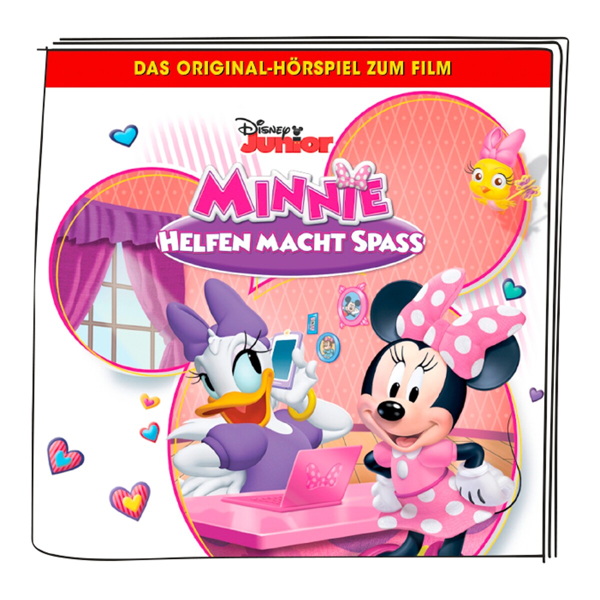Tonie lyttefigur Disney Junior Minnie montert på Toniebox