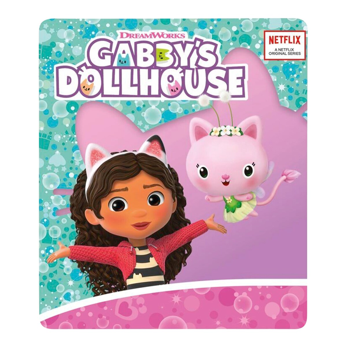 Montert Tonie lyttefigur Gabby's Dollhouse Kitty Fee på Toniebox