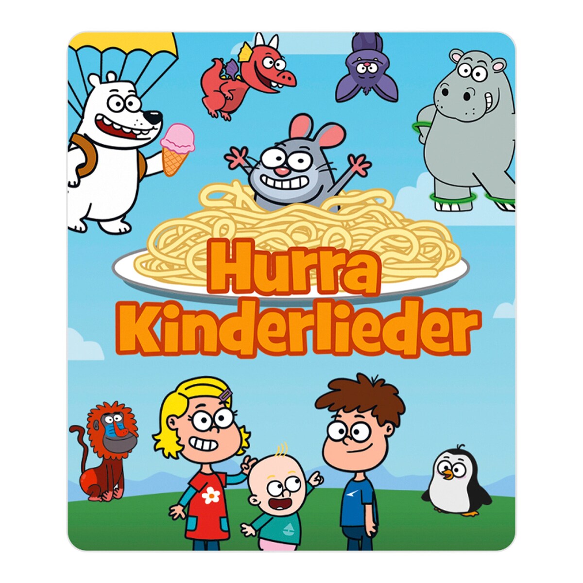 Montert Tonie lyttefigur Hurra Kinderlieder Best Of på Toniebox