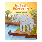 Montert Tonie lyttefigur KLE!NE EXPERTEN følger elefanter på Toniebox
