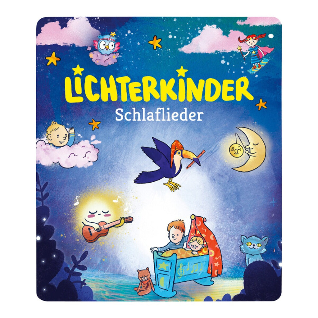 Tonie lyttefigur Lichterkinder sovesanger 52 min montert på Toniebox