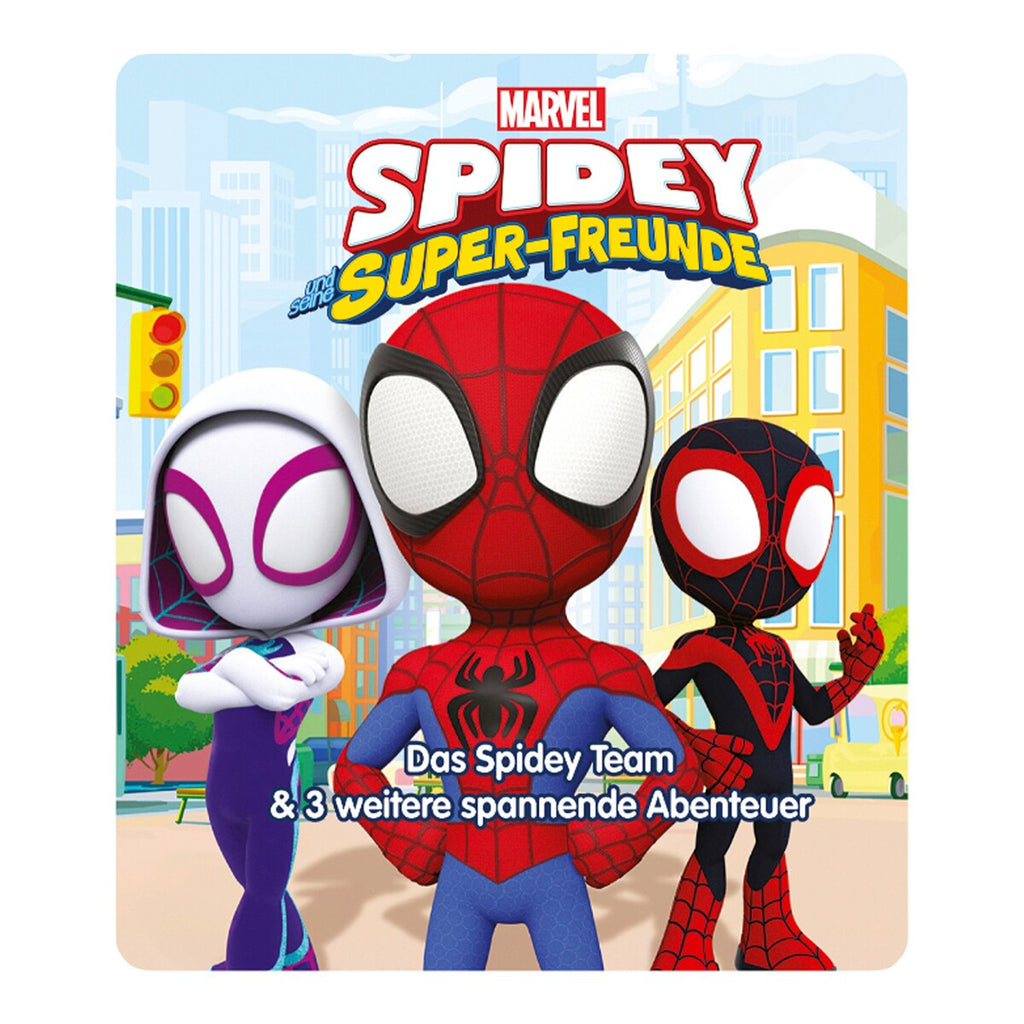 Montert Tonie lyttefigur Marvel Spidey og supervenner på Toniebox