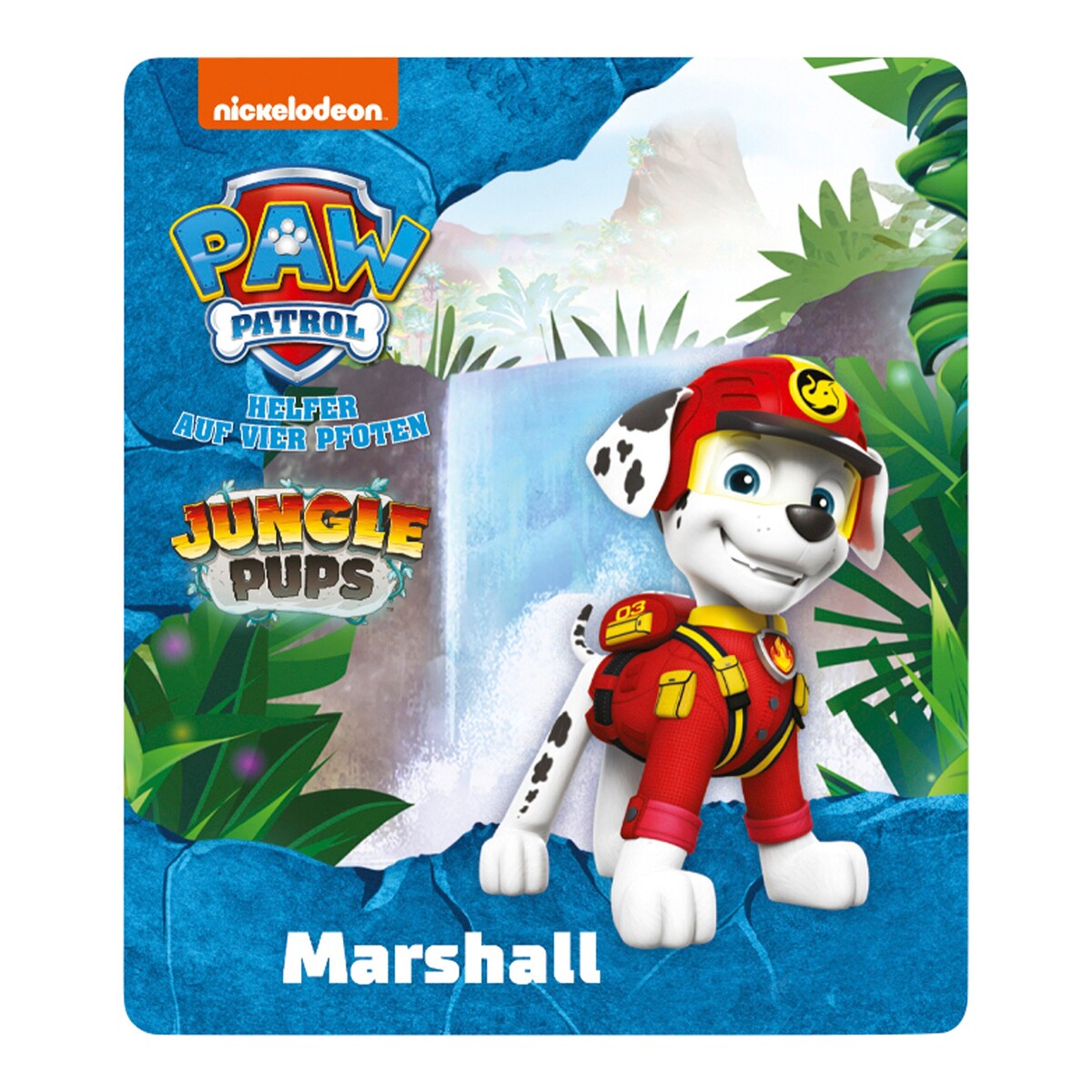 Montert Tonie lyttefigur Paw Patrol Jungle Pups Marshall på Toniebox