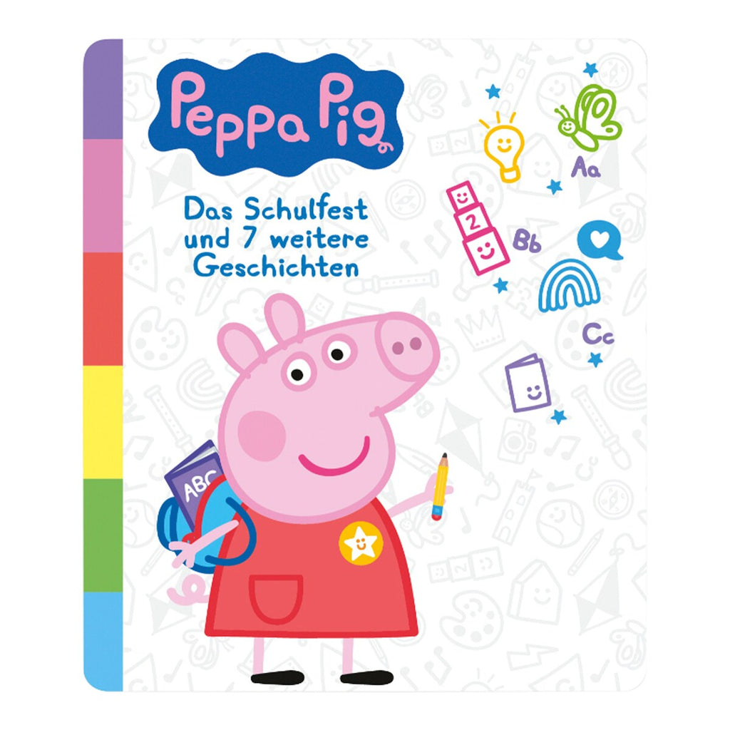 Montert Tonie lyttefigur Peppa Pig skolefesten og 7 historier på Toniebox