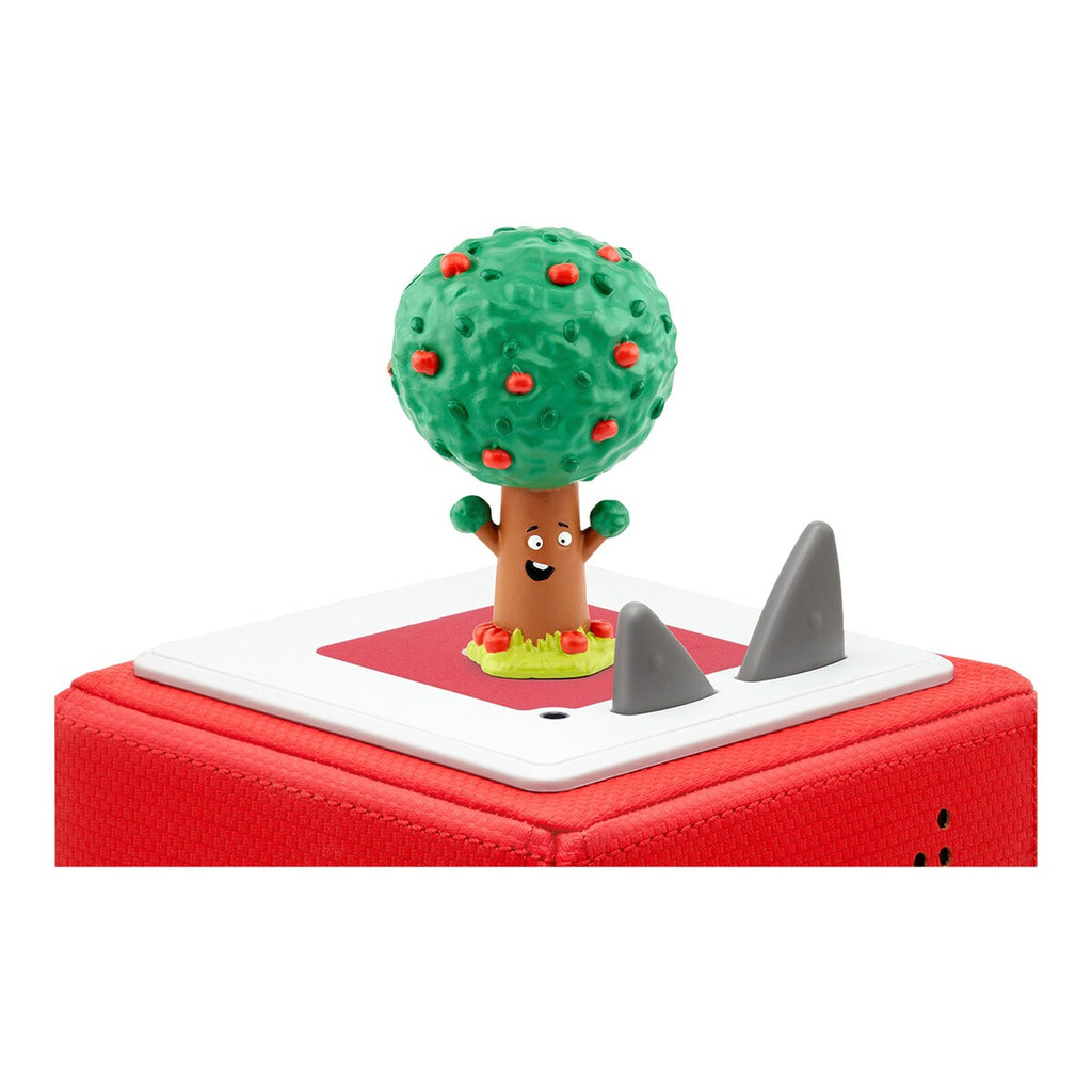 Detalj av Tonie lyttefigur Schüttel den Apfelbaum