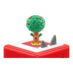 Detalj av Tonie lyttefigur Schüttel den Apfelbaum