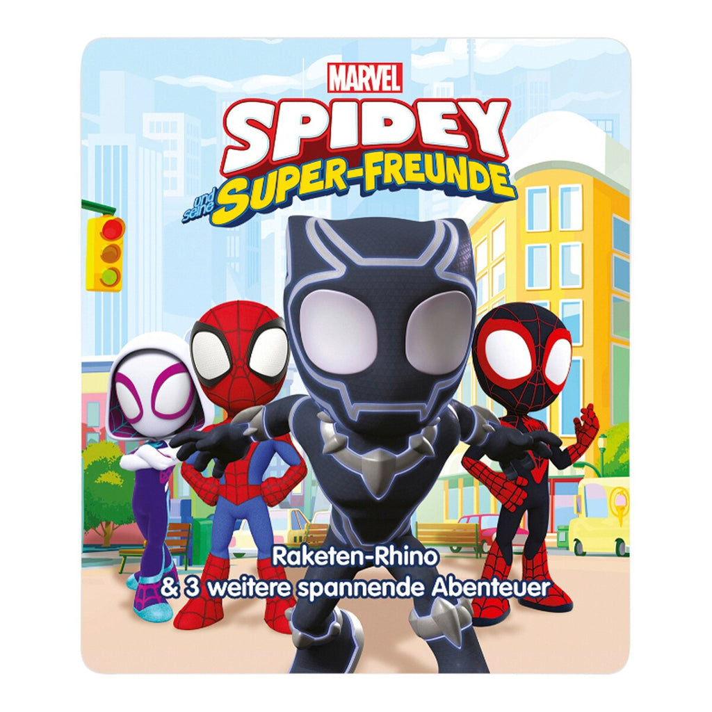 Montert Tonie lyttefigur Spidey og hans supervenner på Toniebox