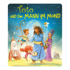 Tonie lyttefigur Toto og mannen i månen montert på Toniebox