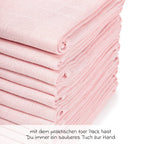 Tøybleier i bomull 10-pack 80 x 80 cm pudder - Makian stoffdetalj