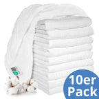 Bruk av Tøybleier i bomull 10-pack 80 x 80 cm OEKO-TEX som stelleunderlag