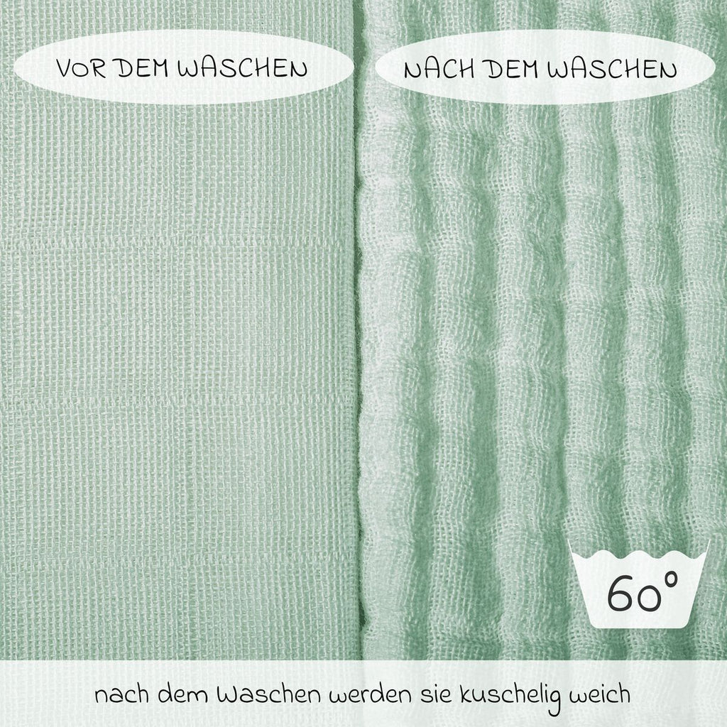 Tøybleier i bomull 10-pack 80 x 80 cm OEKO-TEX pakket for salg