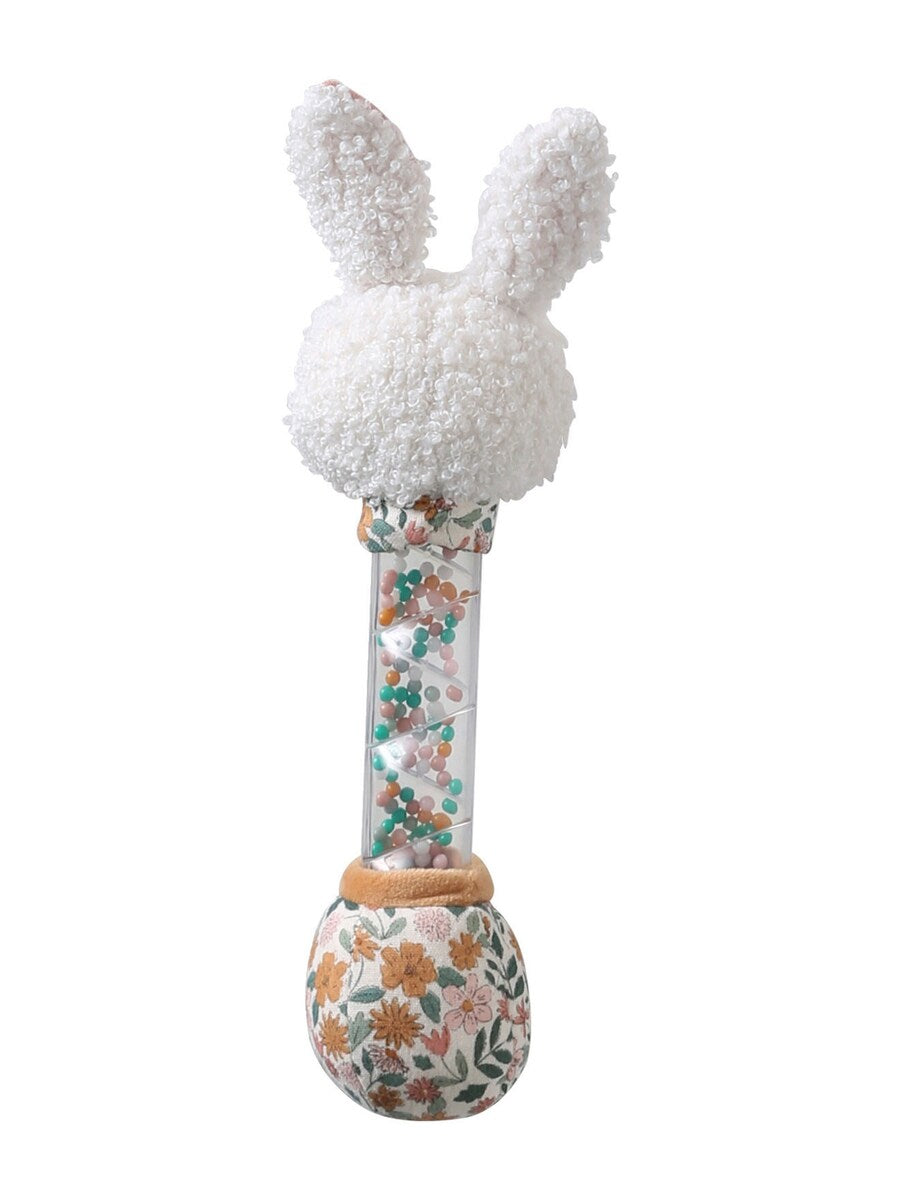 Tøyrangle med kanin Retro Flower 23,5 cm bakside