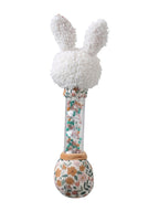 Tøyrangle med kanin Retro Flower 23,5 cm bakside