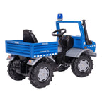 Bakaksel og kjede på Tråbil rollyUnimog politi