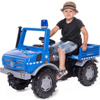 Detalj av blålys på Tråbil rollyUnimog politi