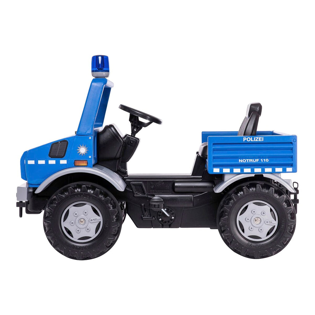 Setejustering på Tråbil rollyUnimog politi