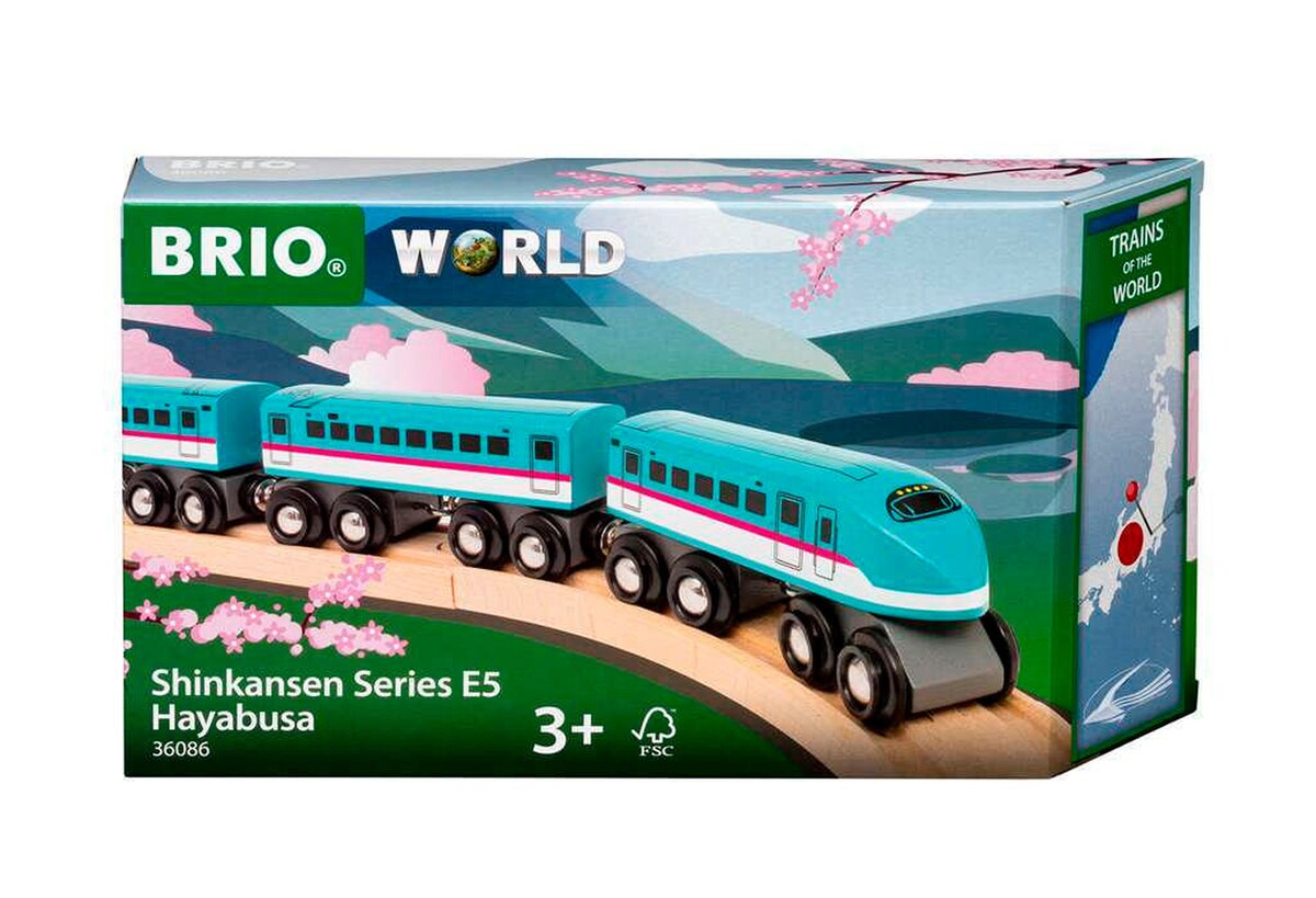 Trains of the World Shinkansen E5 Hayabusa tretog montert og klar til lek