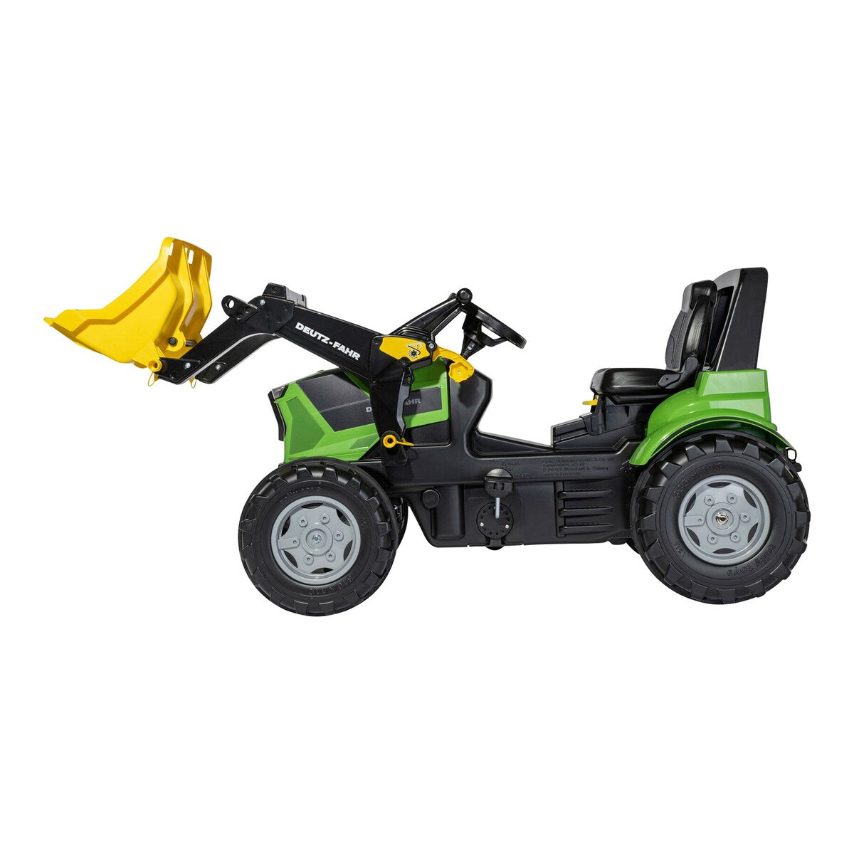Montert tråkktraktor rollyFarmtrac Deutz-Fahr 8280 med frontlaster