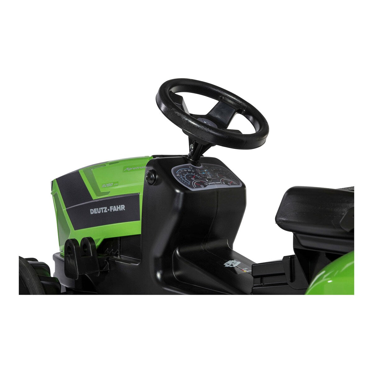Detalj av front- og hekk-kobling på Tråkktraktor rollyFarmtrac Deutz-Fahr 8280