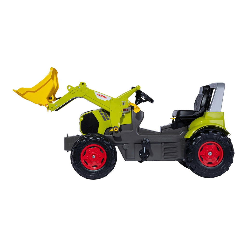 Tråkketraktor rollyFarmtrac Premium II Claas Arion 660 bakside med frontlaster