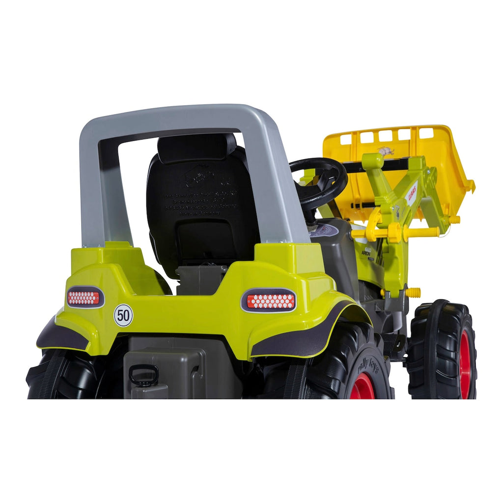 Montert Tråkketraktor rollyFarmtrac Premium II Claas Arion 660 med oppslått motorhjelm