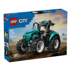 Traktor 60498 LEGO City forfra med blågrønn lakkering