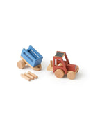Traktor Aiden i tre med henger bakside