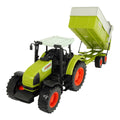 Traktor CLAAS Ares sett med tilhenger forfra