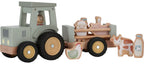 Traktor med tilhenger Little Farm i tre fra 18 mnd - Little Dutch forfra