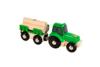 Traktor med tømmerhengar i tre 13,7 cm - BRIO World forfra