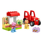 Traktor og markedsbod Peppa Gris 18 deler bakside
