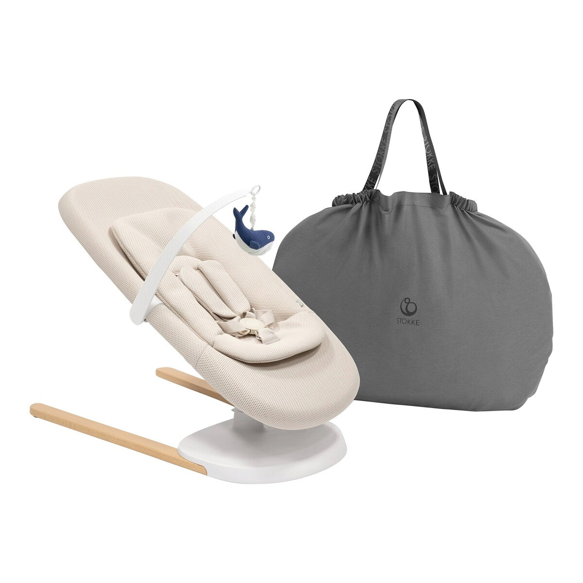 Detalj av transportveske for babyvipp Yoga 63x89 cm Stokke