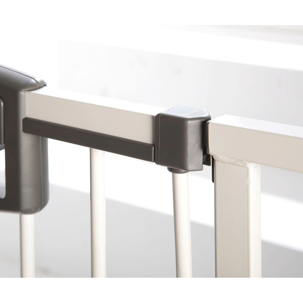 Nærbilde av pulverlakkert metall på Trappegrind Easylock Plus 84-92,5 cm uten boring