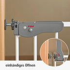 Trappegrind S-Gate 73–110 cm stål med stopperdetalj
